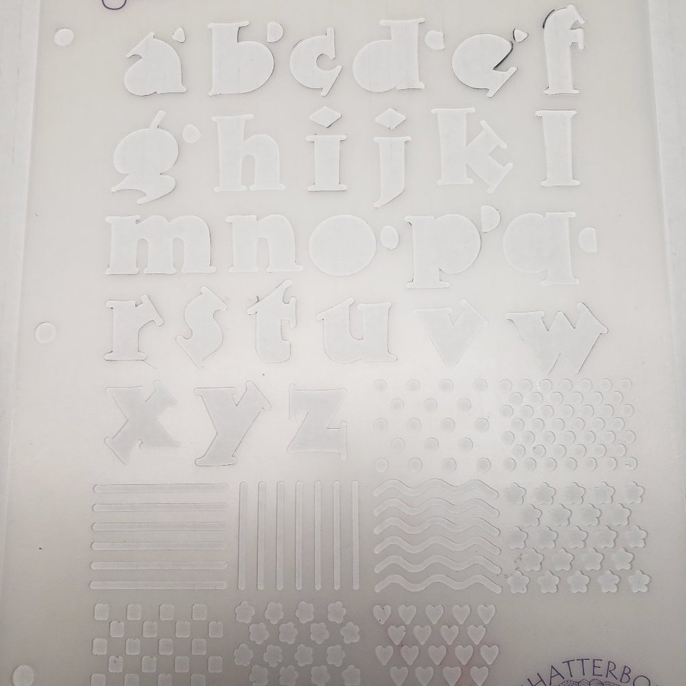 Letter stencil sets - Picture 4 of 5